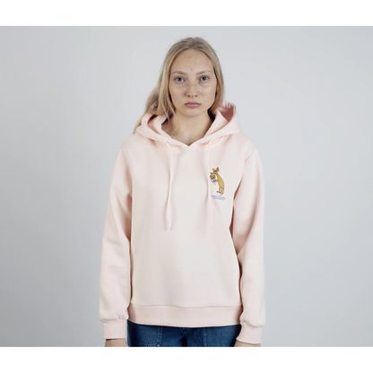 Sniff Flower Bouquet Hoodie Ladies - Light Pink