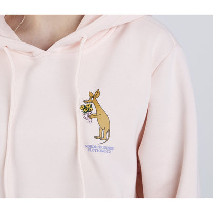 Sniff Flower Bouquet Hoodie Ladies - Light Pink