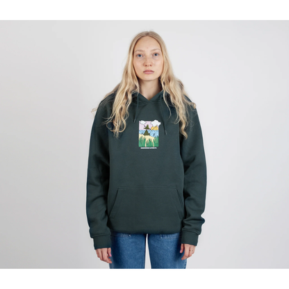 Snufkin Fishing Hoodie Unisex - Dark Green