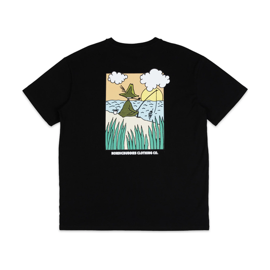 Snufkin Fishing T-Shirt Unisex - Black