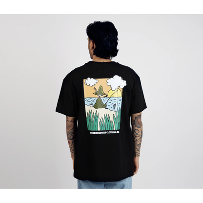 Snufkin Fishing T-Shirt Unisex - Black