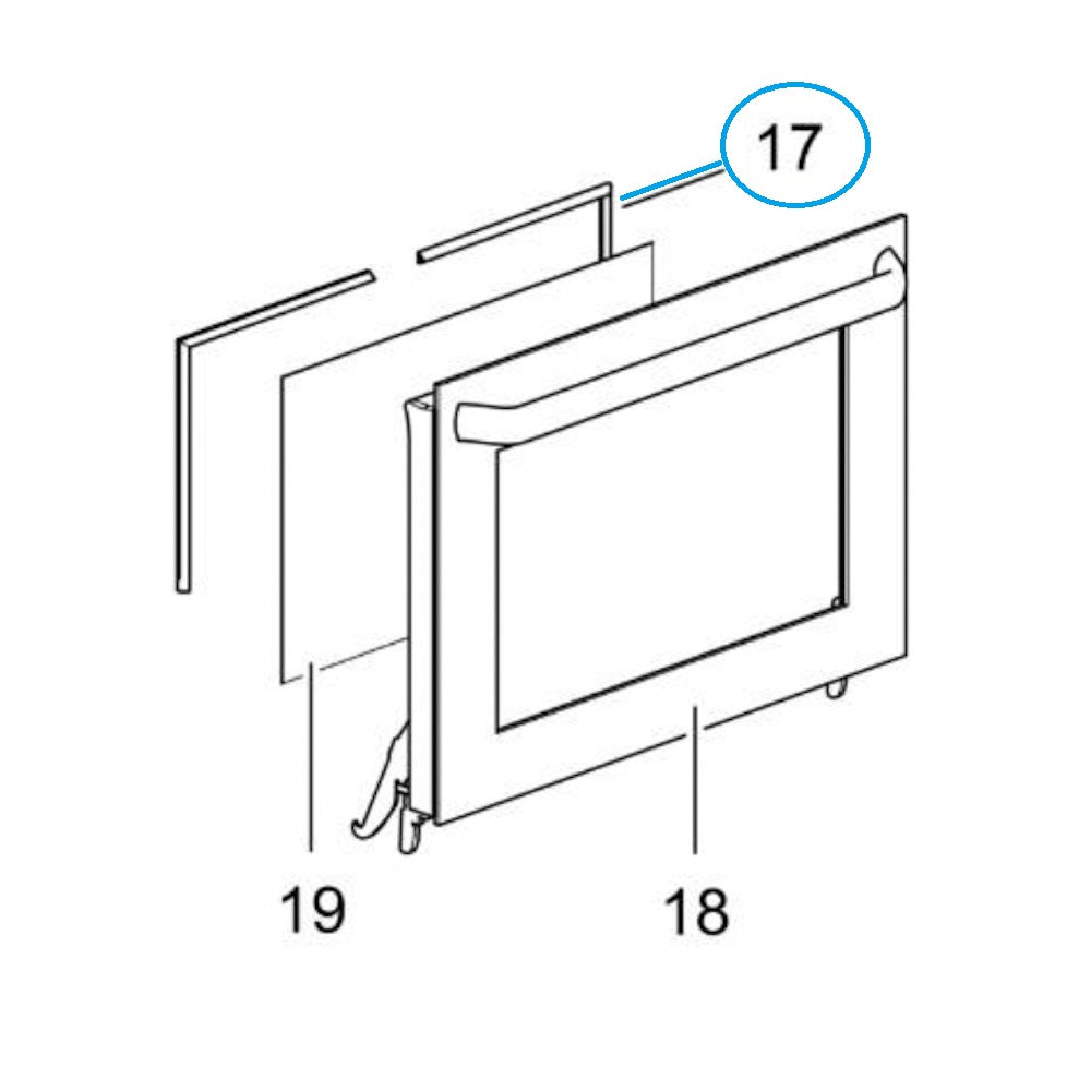 Uunin luukun tiiviste Thetford Duplex / Triplex SOG7XXXX