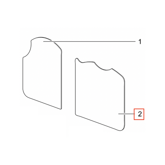 Lieden lasikansi Thetford SHB353XX - oikea