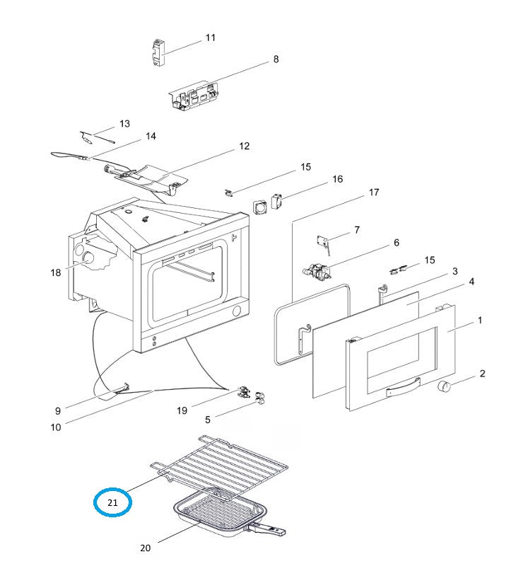 Uunin ritilä Thetford SOG52XX / SOV420XX