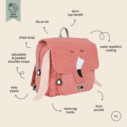 School Bag - Mrs Flamingo - Kotikauppa