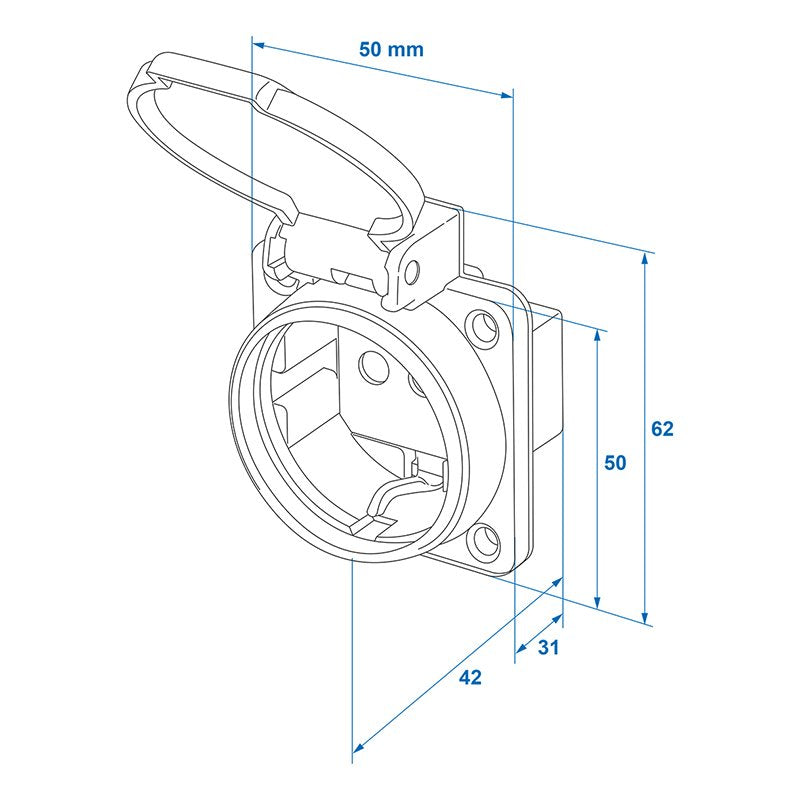 Schuko-pistoke 16A/250V - Kotikauppa