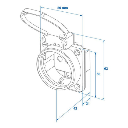 Schuko-pistoke 16A/250V - Kotikauppa