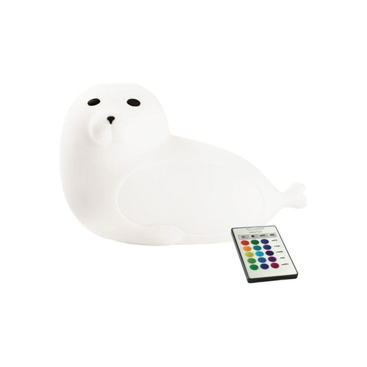 Seal Silicone Lamp with Remote - White - Kotikauppa
