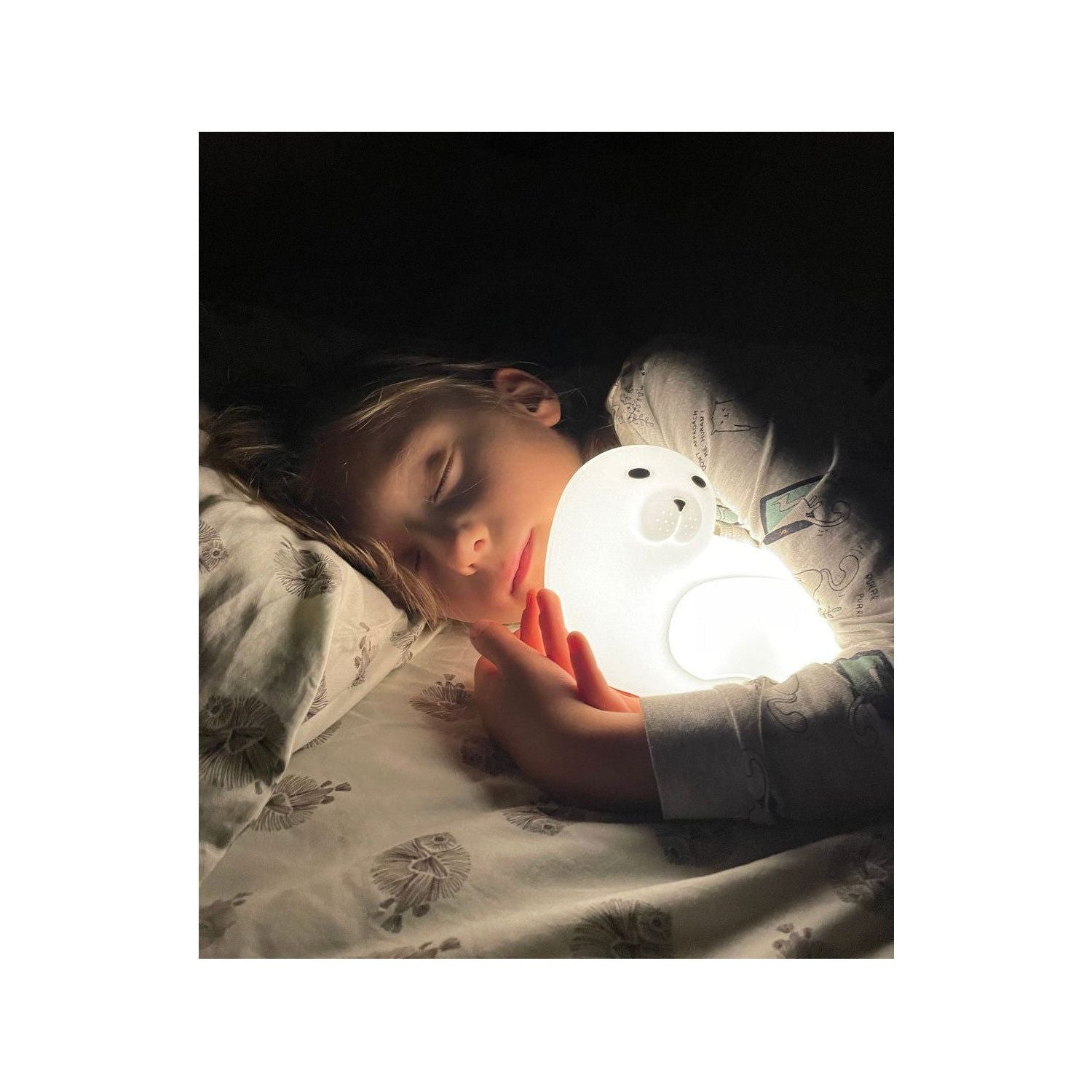 Seal Silicone Lamp with Remote - White - Kotikauppa