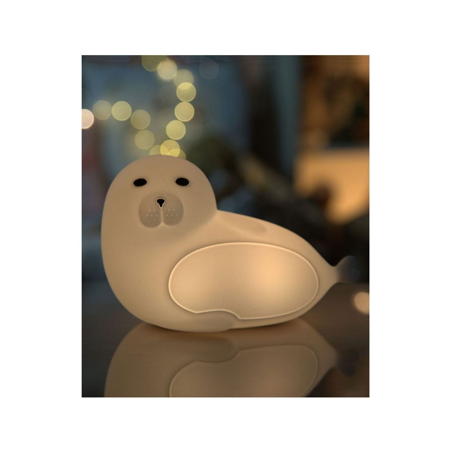 Seal Silicone Lamp with Remote - White - Kotikauppa
