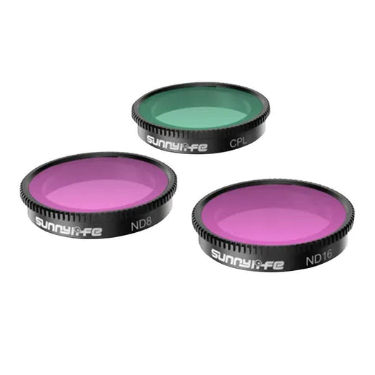 Set of 3 filters CPL+ND8+ND16 Sunnylife for Insta360 GO 3/2 - Kotikauppa