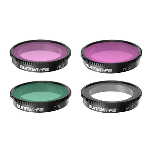 Set of 4 filters MCUV+CPL+ND4+ND8 Sunnylife for Insta360 GO 3/2 - Kotikauppa