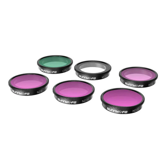 Set of 6 filters MCUV+CPL+ND4+ND8+ND16+ND32 Sunnylife for Insta360 GO 3/2 - Kotikauppa