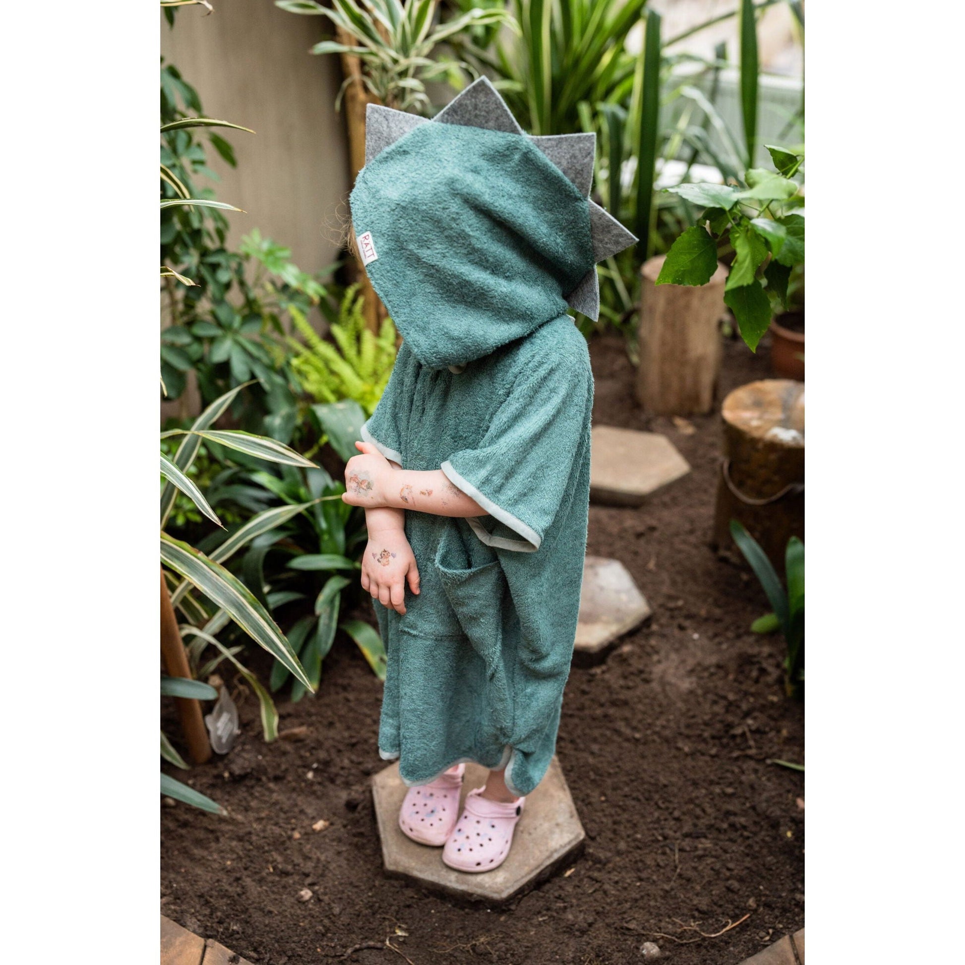Short-Sleeve Poncho DINOSAUR - For TODDLERS - Kotikauppa