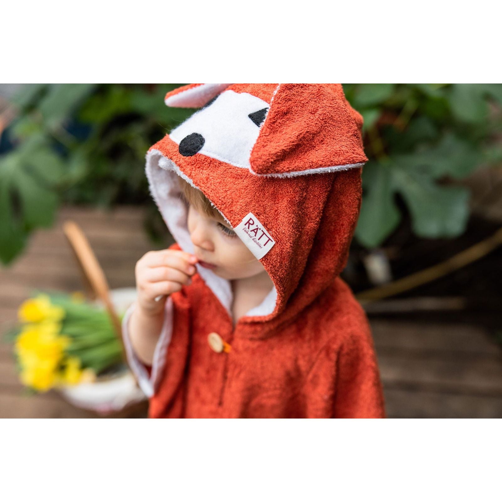 Short-Sleeve Poncho FOX - For TODDLERS - Kotikauppa