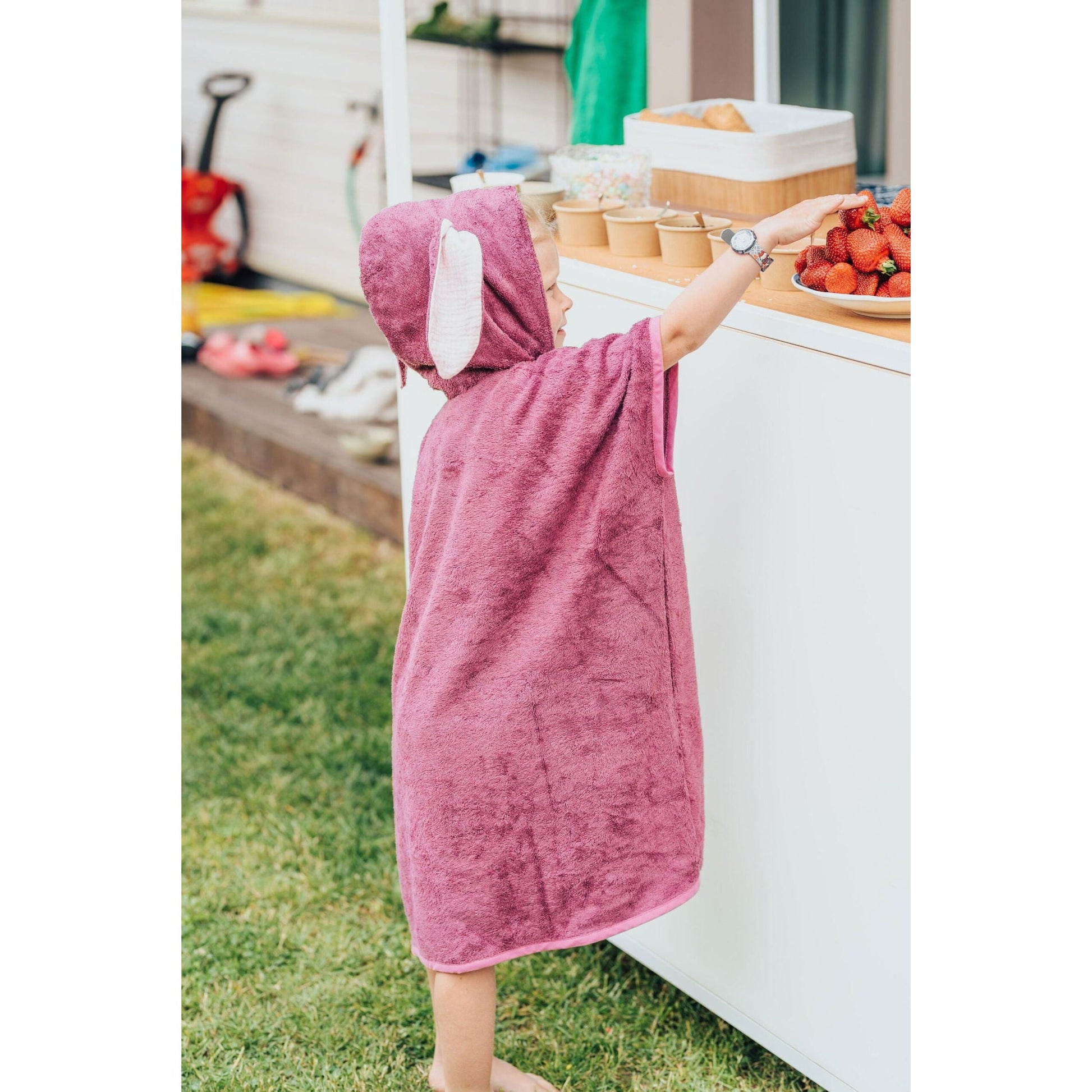 Short-Sleeve Poncho RABBIT - For TODDLERS - Kotikauppa