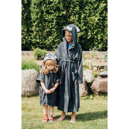 Short-Sleeve Poncho WOLF - For KIDS - Kotikauppa