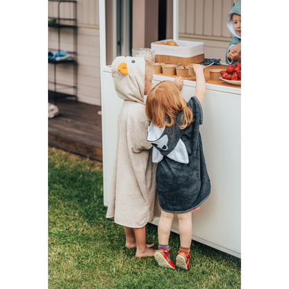 Short-Sleeve Poncho WOLF - For KIDS - Kotikauppa