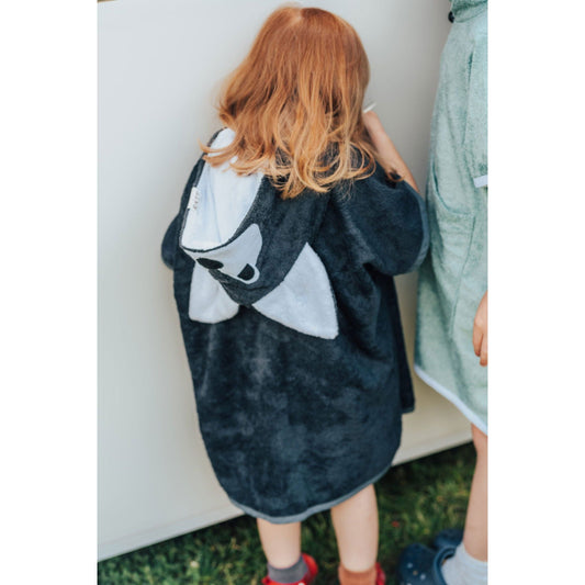 Short-Sleeve Poncho WOLF - For KIDS - Kotikauppa