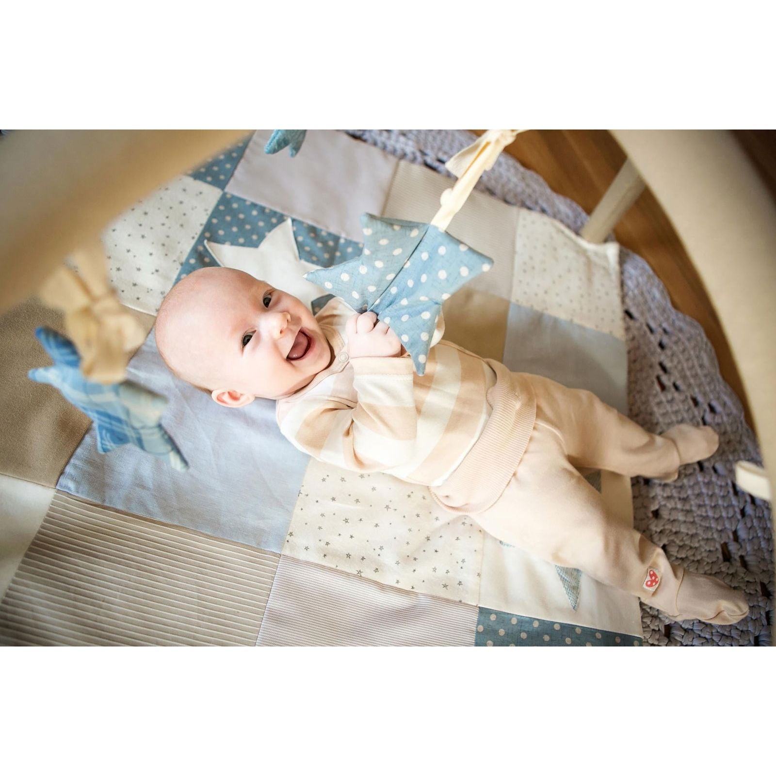 Small baby activity mat, 80x80 cm - Blue - Kotikauppa