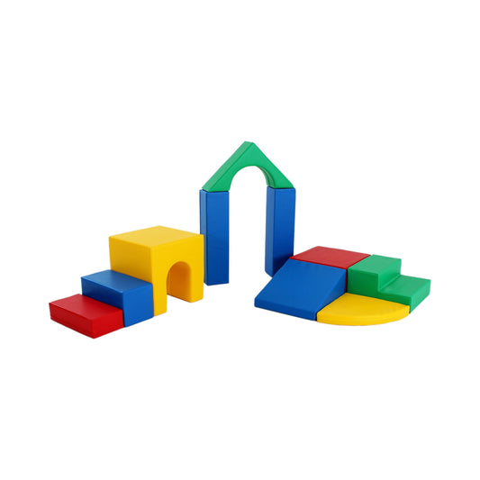 Soft Play 10 vaahtomuovipalikan setti - monivärinen
