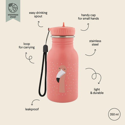 Stainless Steel Bottle 350 ml - Mrs Flamingo - Kotikauppa