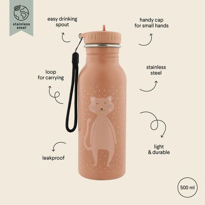 Stainless Steel Bottle 500 ml - Mrs Cat - Kotikauppa