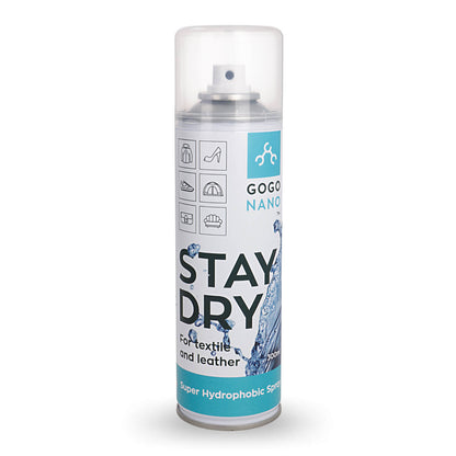 Stay Dry Nano Coating Spray tekstiileille ja nahalle – vedenpitävä ja tahraa hylkivä suoja (300ml)