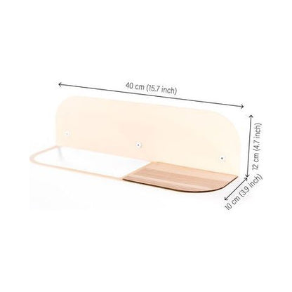 Steel & Wood Towel Rack - Beige - Kotikauppa