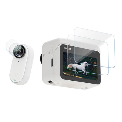 Sunnylife tempered glass for screen and lens for Insta360 GO 3/GO 3S - Kotikauppa
