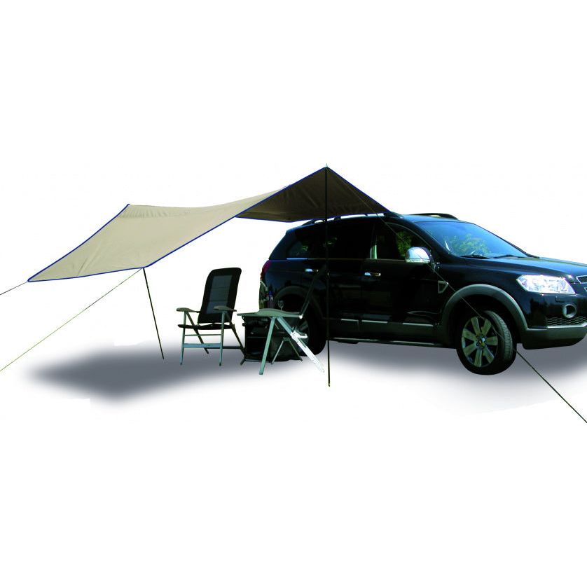 Suojaava pressukatos 3Carside (6m*3,5m) polyesteri/teräsruskea 6-osainen - Kotikauppa