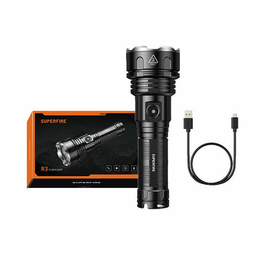 Superfire taskulamppu R3 P90, 2000lm, USB - Kotikauppa