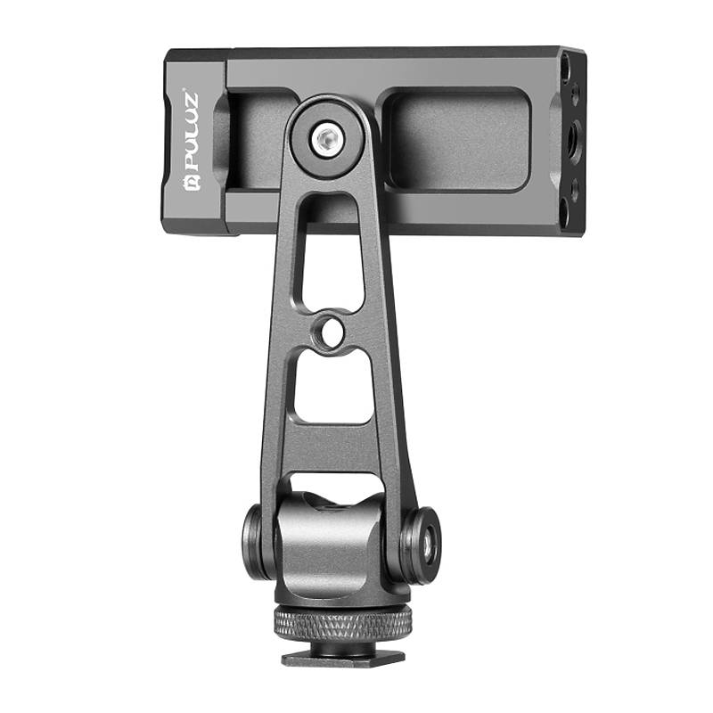 Swivel phone holder Puluz with universal 1/4 mount (black) - Kotikauppa