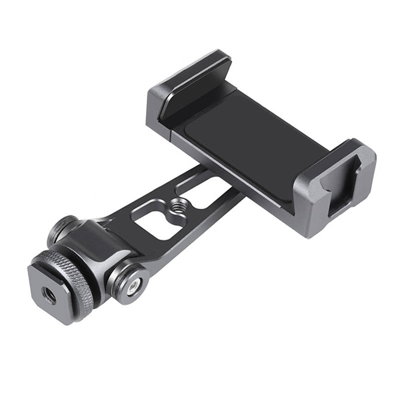 Swivel phone holder Puluz with universal 1/4 mount (black) - Kotikauppa