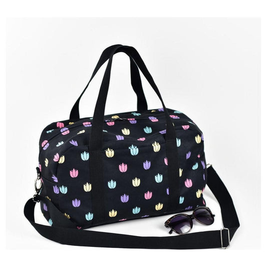 TRAVEL BAG COLORED TULIPS - Kotikauppa