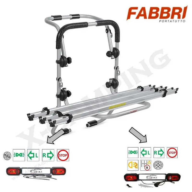 Takaluukku pyöräteline 3 polkupyörälle Bici Ok 3 Modular, FABBRI - Kotikauppa