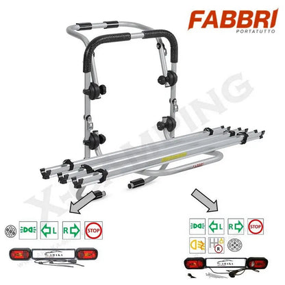 Takaluukku pyöräteline 3 polkupyörälle Bici Ok 3 Modular, FABBRI - Kotikauppa