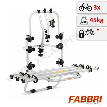 Takaluukku pyöräteline BICI OK 3 pyörälle VAN, FABBRI - Kotikauppa