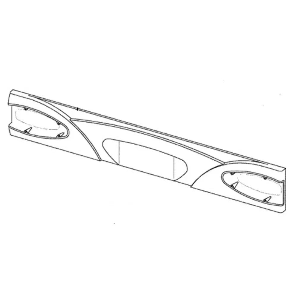 Takavalopaneeli 2284 mm valkoinen 230 cm leveään vaunuun 2001-2006 | 6510030001
