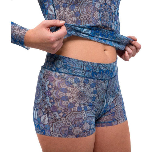 Tan-Through Mini Leggings – Blue Mandala - Kotikauppa