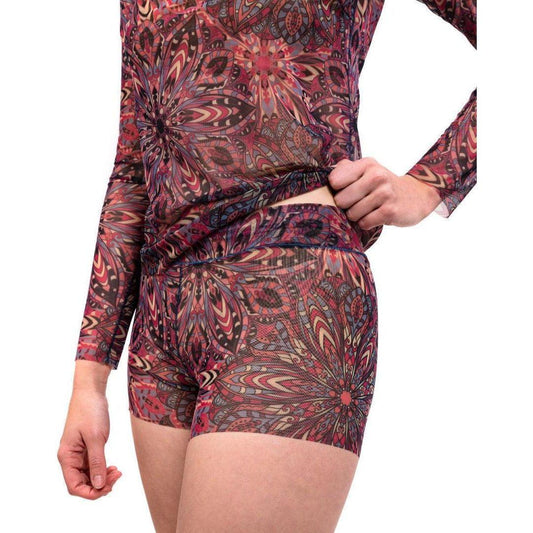 Tan-Through Mini Leggings – Terracotta Mandala - Kotikauppa