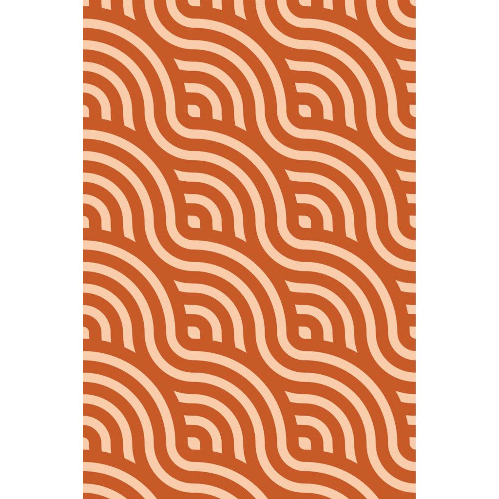 Terracotta Wavy Elegance (itseliimautuva) - Kotikauppa