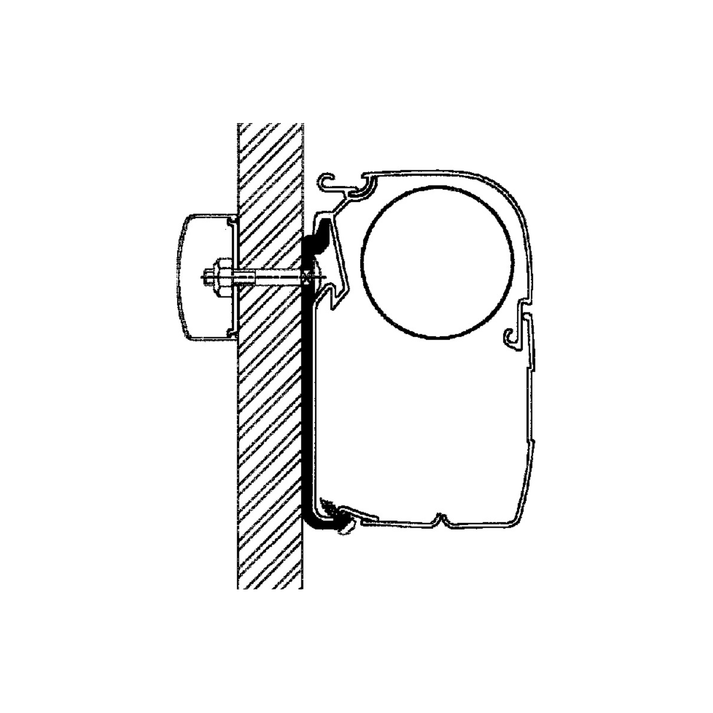 Thule Yleiskäyttöinen Markiisin Adapteri Omnistor 4900 / 5200 / 8000 Setti