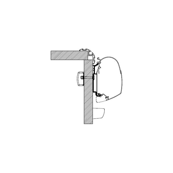Thule kiinnityssarja Knaus, 2x17,5 cm+2x4 cm | 301681 | 5415182048415 | Kotikauppa | Thule