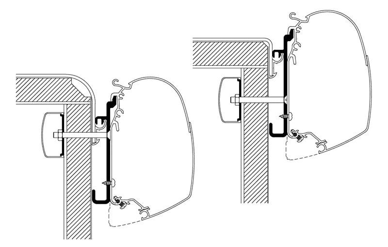 Thule kiinnityssarja Rapido Serie 7 / 8 / 9, 5,0 m | 308854