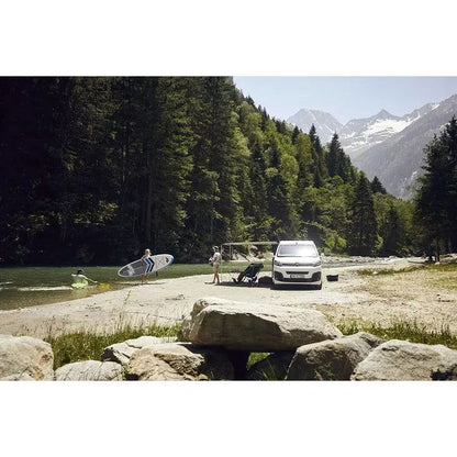 Thule markiisi 3200 2,50 x 2,50 m, Uni grey/hopea - Kotikauppa