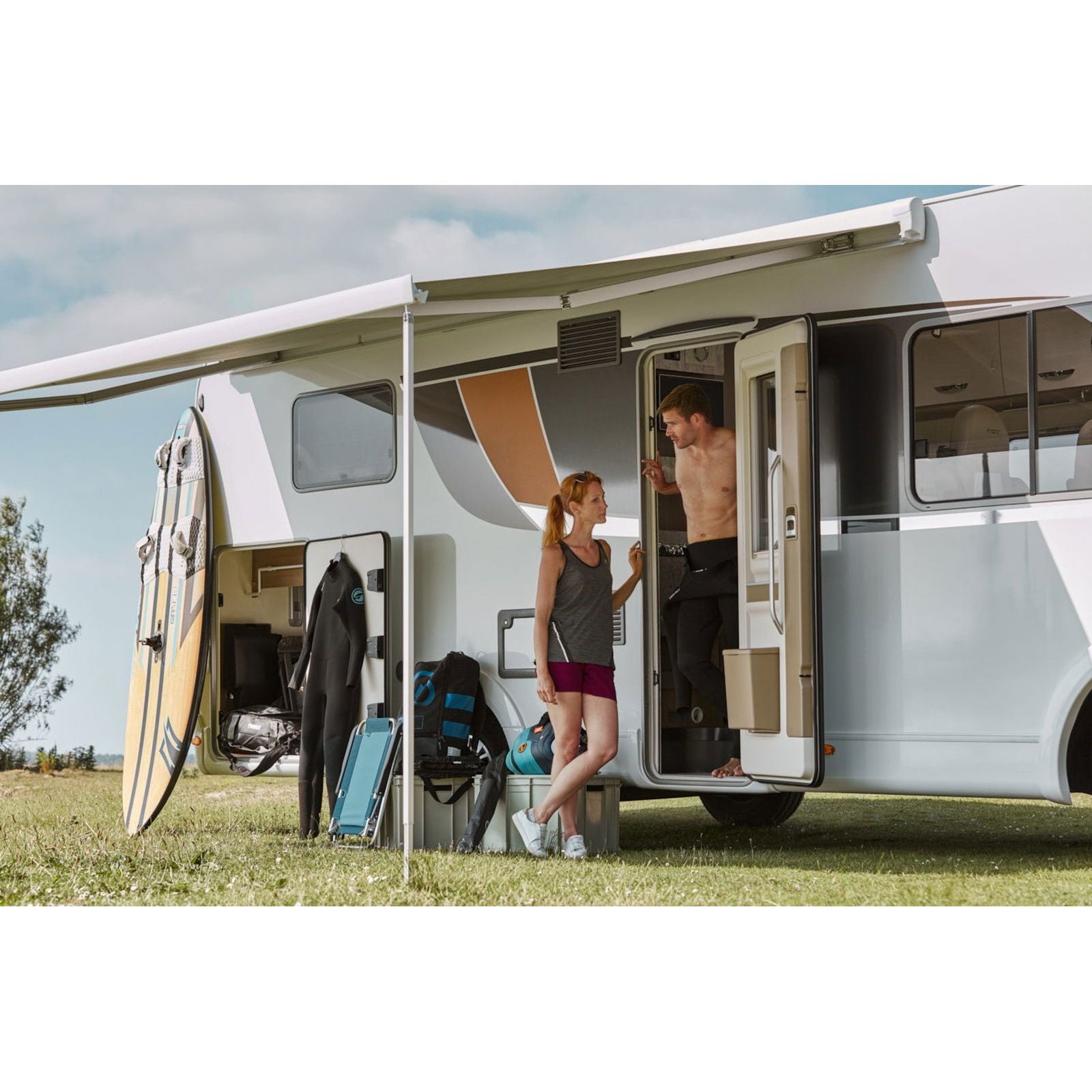 Thule markiisi Omnistor 8000 5,50 x 2,75 m, mystic/valkoinen - Kotikauppa