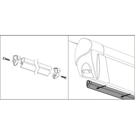 Thule kiinnityskisko Quickfit & Easylink, antrasiitinharmaa | 307206 | 5415182042093 | Kotikauppa | Thule