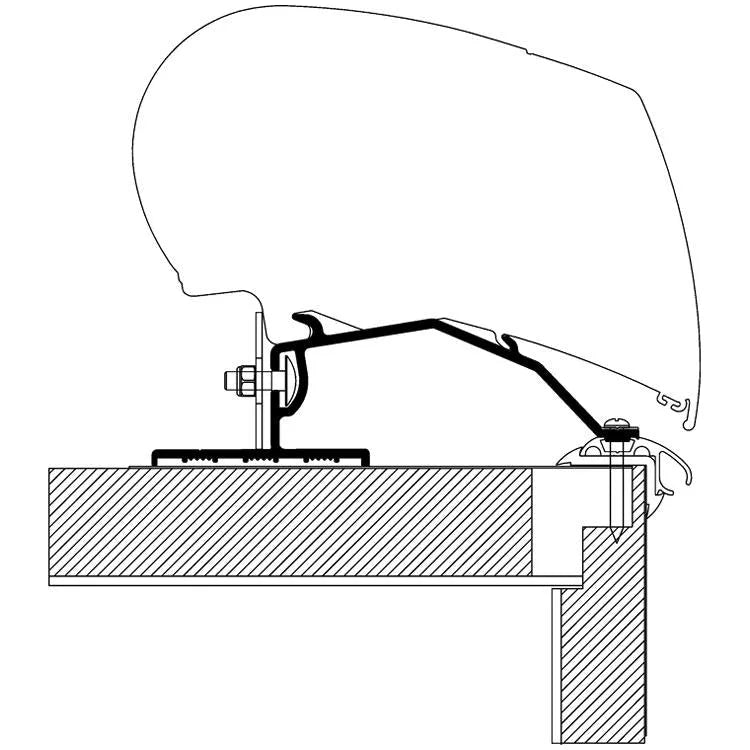 Thule kiinnityssarja Caravan Roof Adapter 3,0 m - Kotikauppa