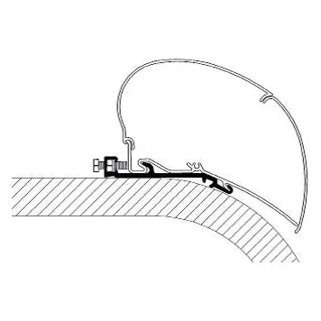 Thule kiinnityssarja Flat Adapter Set 4,00 m - Kotikauppa